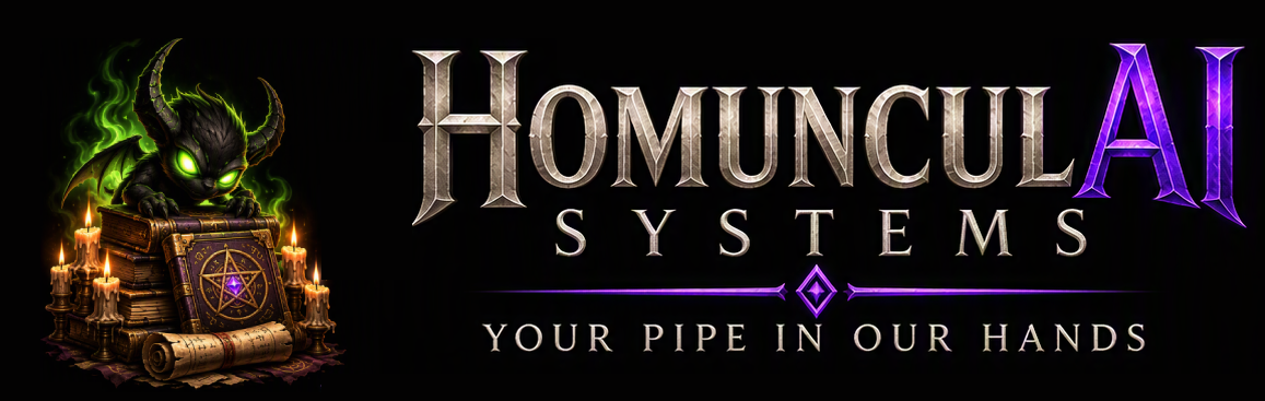HomunculAI Systems. Your pipe in our hands.